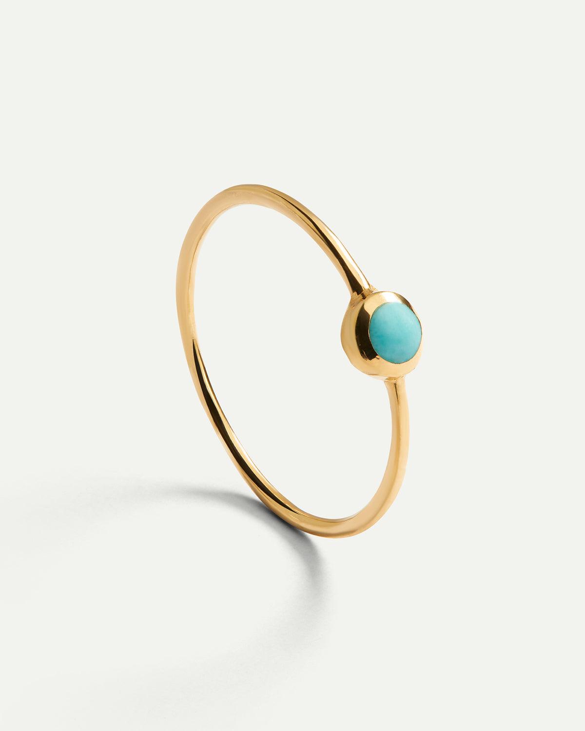 BAGUE TURQUOISE EN OR