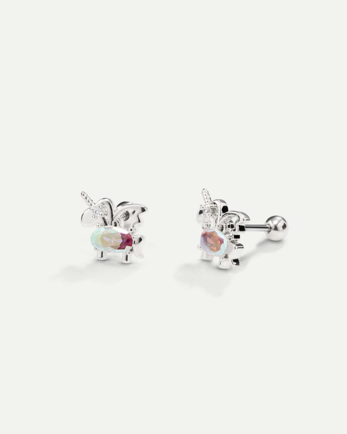 PIERCING LICORNE ARGENT