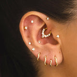 IDA M BOUCLES D'OREILLES OR