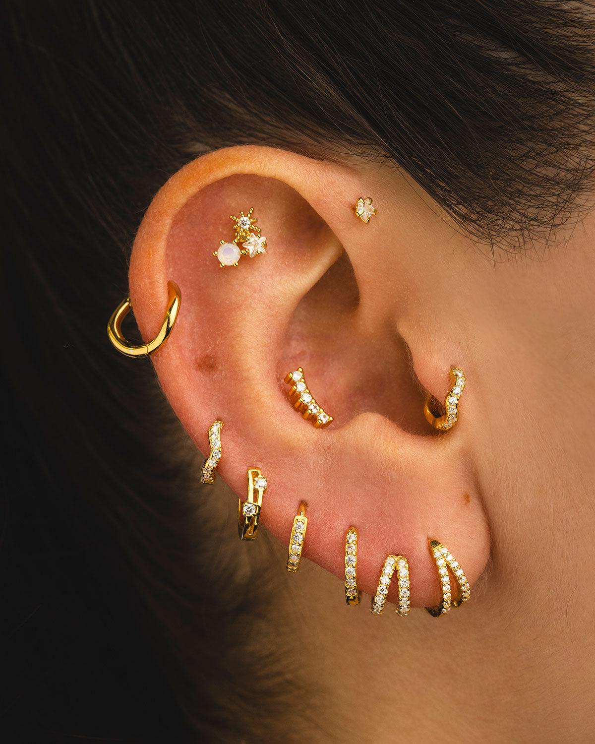 PIERCING EN ARGENT MAUVE