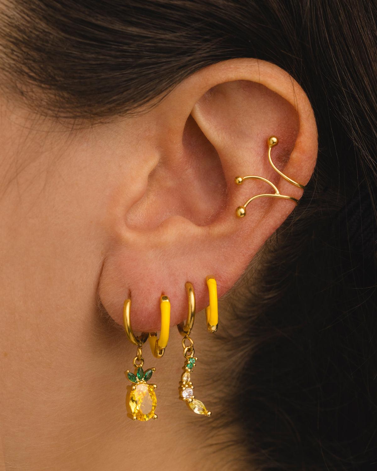 BOUCLES D'OREILLES ANANAS