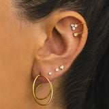 IDA M BOUCLES D'OREILLES OR