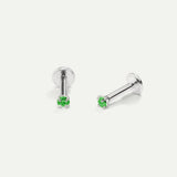 PIERCING IDA MAXI VERDE ARGENTO