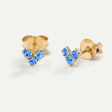 ORECCHINI VIRGO IN ORO BLU